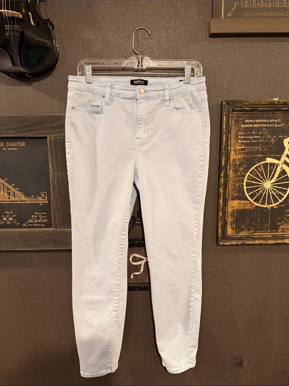 Buffalo David Bitton Pale Baby Blue Skinny Jeans